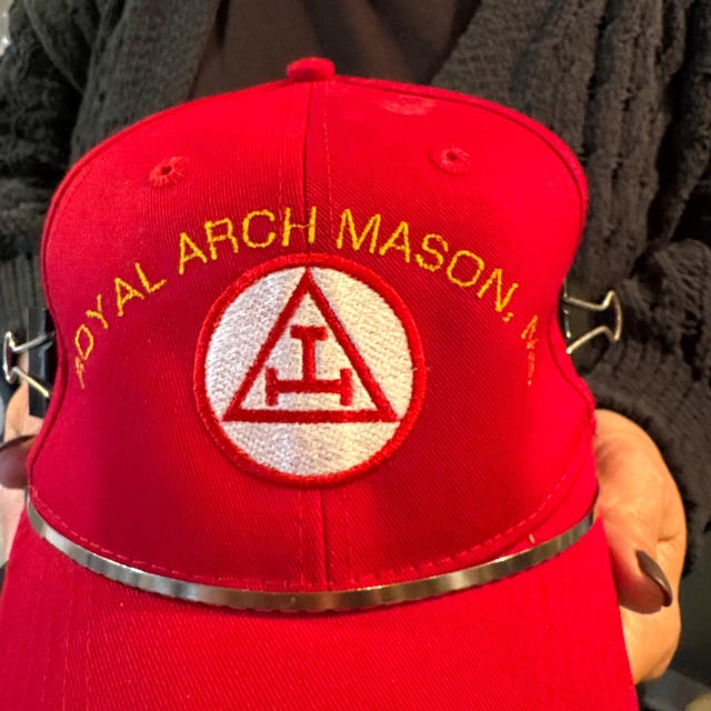 ROYAL ARCH CHAPTER GRAND APRON For DEPUTY REGISTRAR Hand-Embroidered TAU CROSS E - Foto 11