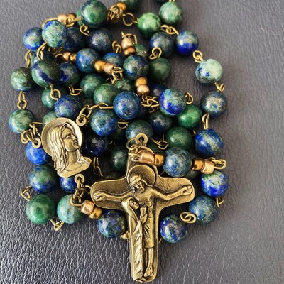 Venerare Crucifix Rosary Ring | Metal Prayer Ring With Our Lady Of Grace, Pack Of 1, Made In Italy - View #7