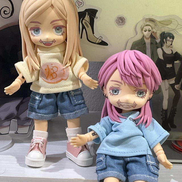 オビツ11ボディ用カスタムねんどろいどドールヘッド：アニメ、ゲーム