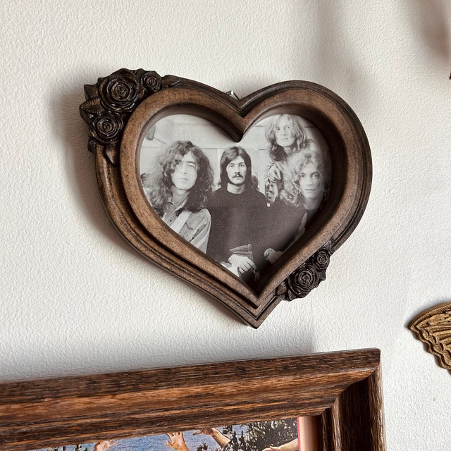 Custom Heart-shaped Photo Frame, Wood & Acrylic Anniversary