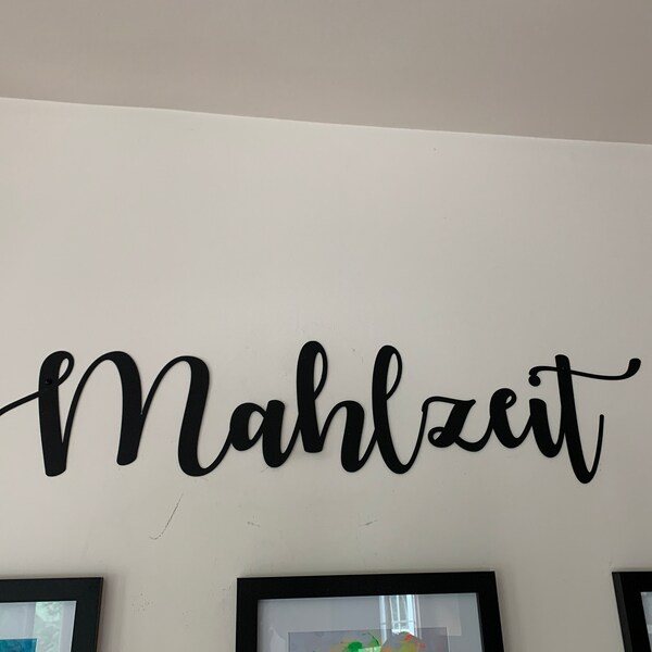 Custom Name Script Metal Sign | Single Line Personalized Metal Sign ...