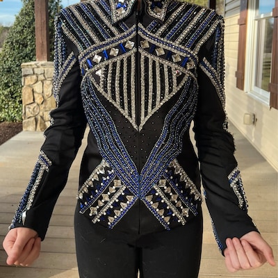 Chemise Western Custom Rodeo Queen, Showmanship, Horsemanship, Western Pleasure Show (le motif des manches peut varier en fonction des disponibilités) - France
