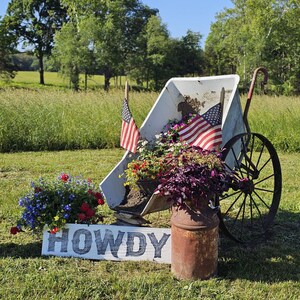 Howdy Cartello In Legno Scritta Western, Decorazione Parete Rustica, Stile Bohémien E Cowboy, Per Salotto E Cameretta