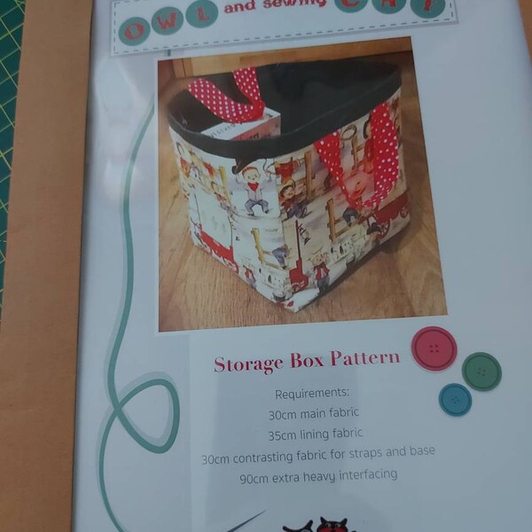 Storage Box SEWING PATTERN - Etsy