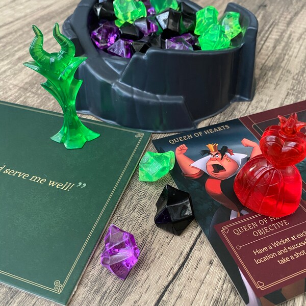 Upgraded Cauldron and Tokens for Villainous Game - NEW LED Light Add-on ...