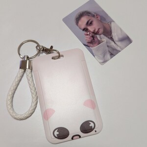 K-pop Stray Kids Skzoo Photocard Holder Keychain Rabbit Husky