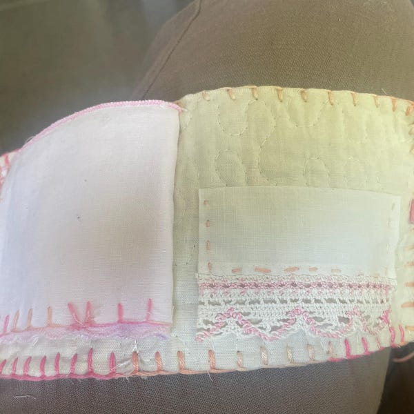 Shabby Fabric Ribbon Strips, Hand Torn 1