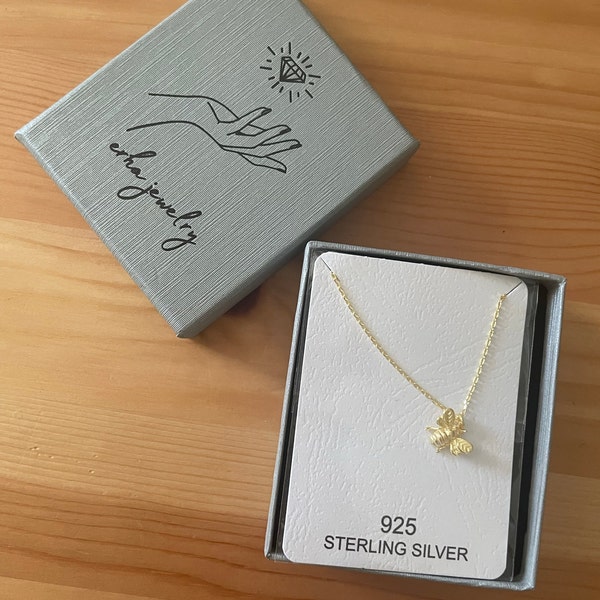 Champagne Big Bee Necklace
