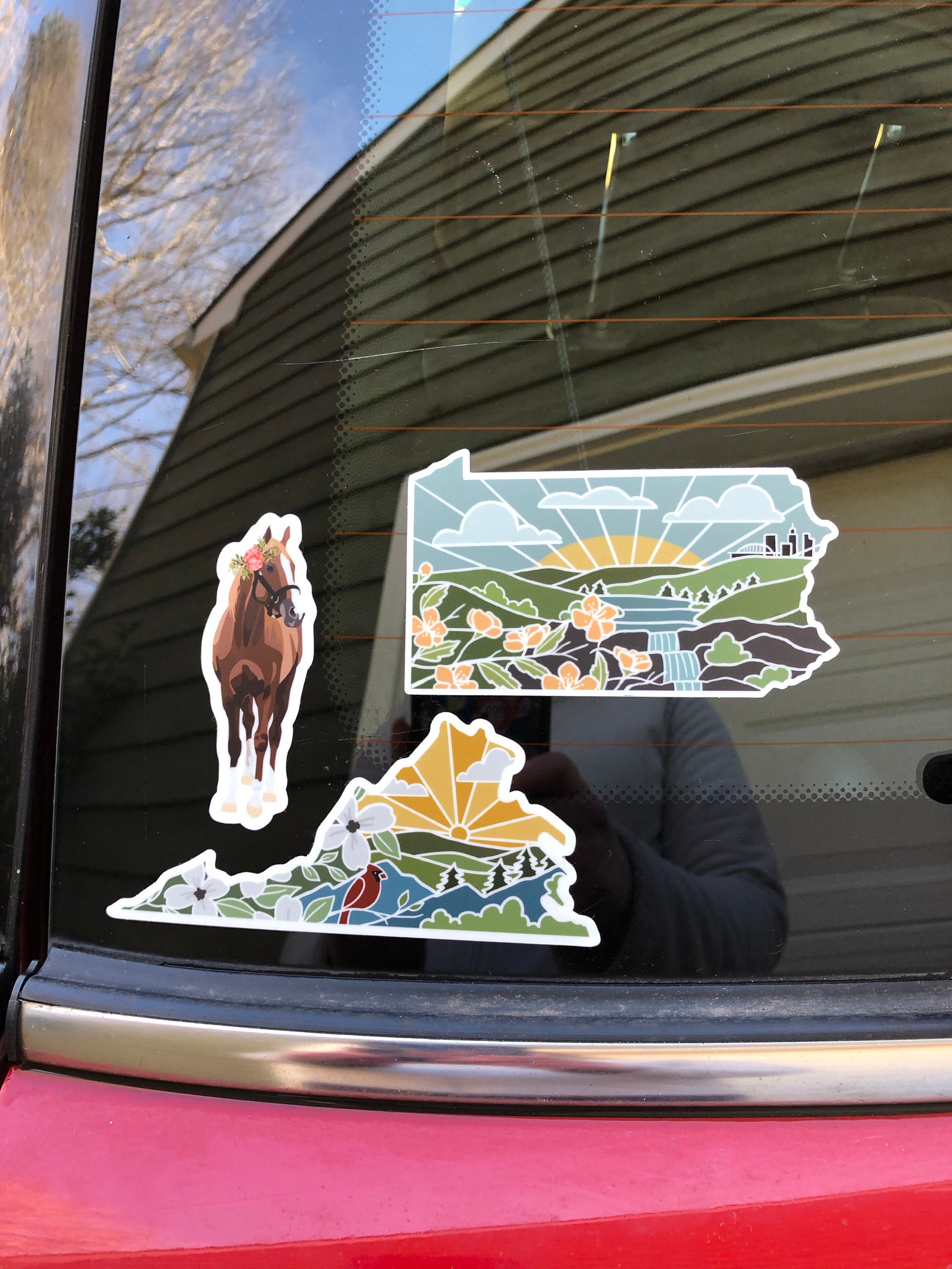 Pennsylvania Durable Sticker | High Quality Bumper Sticker | United States Vinyl Decal | Weatherproof Sticker | Water Bottle Sticker | 4&quot;