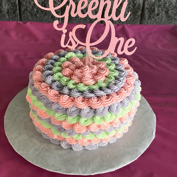 Custom Name 1st Birthday One Cake Topper First Birthday Smash Cake — free download