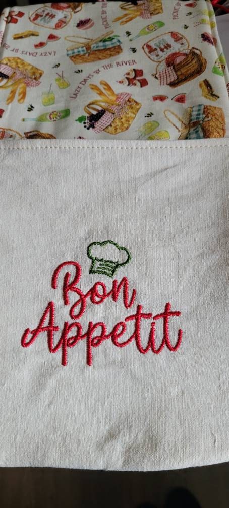 Customer photo for Bon Appetit - Embroidery design