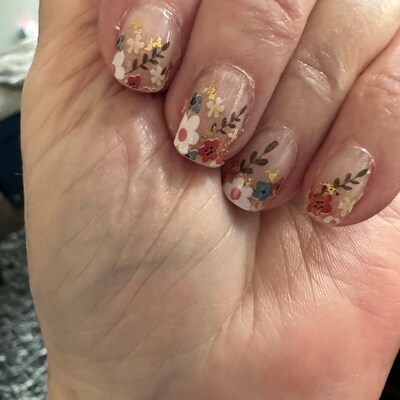 Heart of Rose Gold Nail Wraps 100% Nail Polish Stickers Nail Strips - Etsy