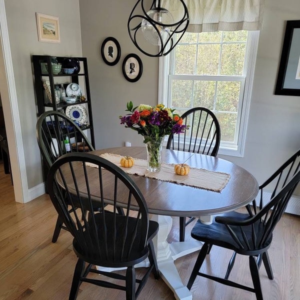 Custom Dining Set Painted Dining Table Painted Dining Chairs Custom ...