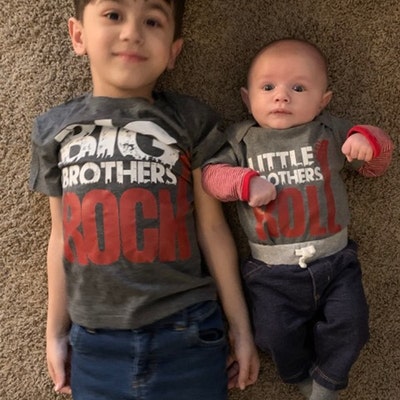 Big Sister Little Brother Shirts Rock and Roll Gift Set - Etsy