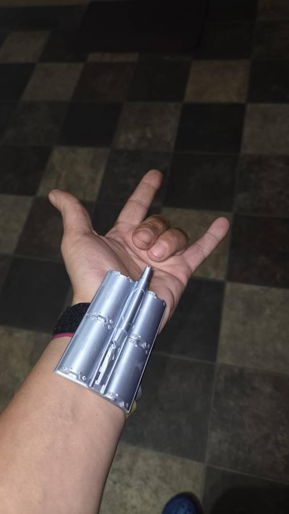 Customer photo of Brand New Day inspired Web Shooter x2(Pair) - Cosplay Prop | Magnetic Cartridges | Hidden Wristband Mount