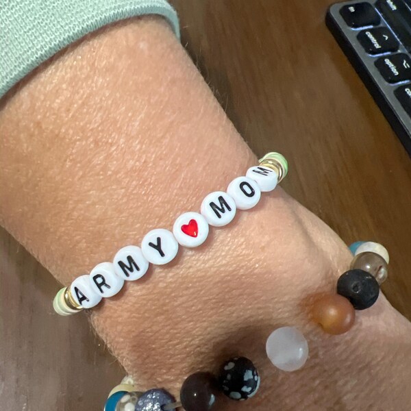 Army Mom Bracelet Etsy