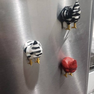 fvituve Funny Chicken Butt Magnet, Resin Refrigerator Magnet Decor, Chicken  Butt Magnets for Fridge, Decorative Animal Butt Fridge Magnets, Novelty