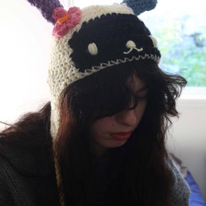 Flower Shaped Love Beanie for Men Women Knit Cuffed Beanies