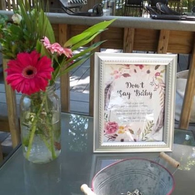 Printable Boho Baby Shower Table Signs SIX Signs Welcome - Etsy