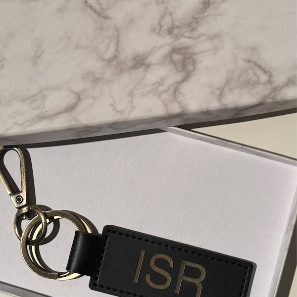 Personalized Leather Photo Keychain,custom Faux Leather Keyring, Fathers Day Gift, Leather Photo ...