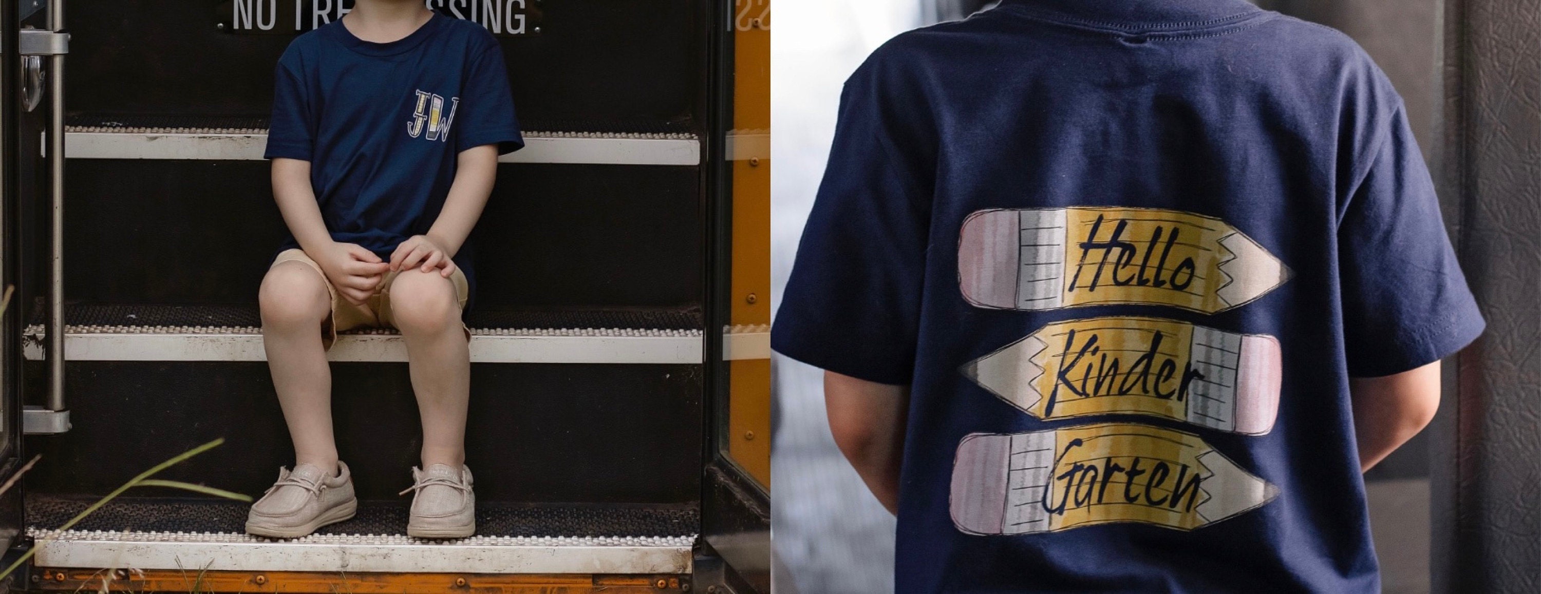 Boys back to school shirt, monogram school shirt, first day of school shirt, boys monogram preK shirt, pencil monogram