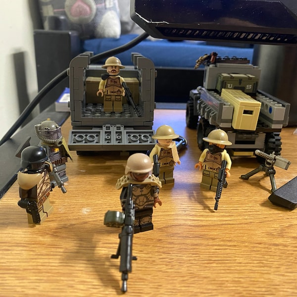 Post-apoc Desert Ranger Custom Construction Toy Figures - Etsy