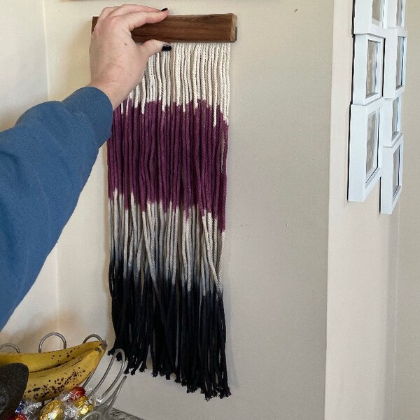 TRIBECA II - Large Live Edge Macrame Wall Art | Natural Decor | Organic ...