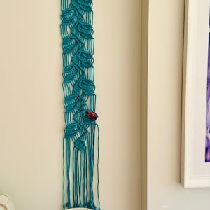 Monstera Macrame Leaves, Macrame Wall Hanging for Apartment, Modern Farmhouse Wall Decor, Mid Century Wall Accent, Botanical Green Wall Art