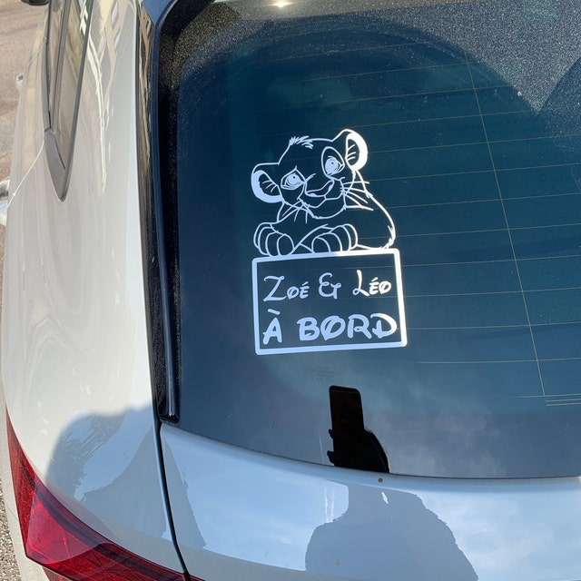 Autocollant bébé à bord ourson sticker pour voiture - ref 200918 - Stickers  Autocollants personnalisés