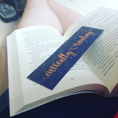 Currently Reading Bookmark - Etsy