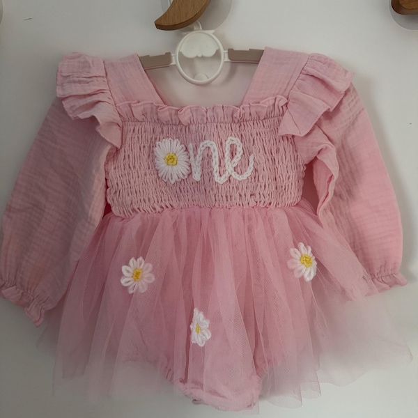 BUMPEXPAND 2Pcs Baby Girl Strawberry Romper, 1st Birthday Girl Outfit, 1st Birthday Girl Gifts (US, Age, 6 Months, 12 Months, Muticolor