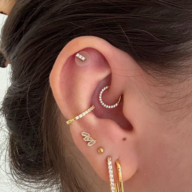 Essentials Orecchini A Cerchio In Argento Sterling Dorato