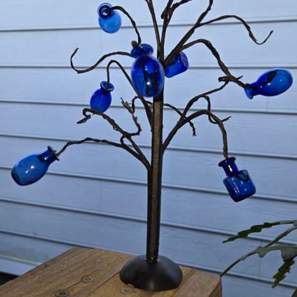 Gullah Geechee Blue Bottle Tree - Etsy