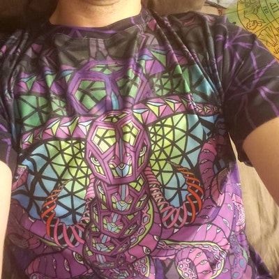 Fuego Fractals Crop Top