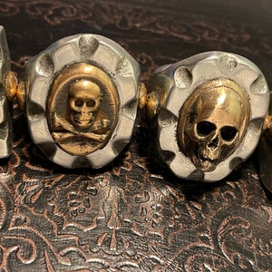 Mexican Biker Ring Skull Head Punk Goth Pirate Vintage - Etsy