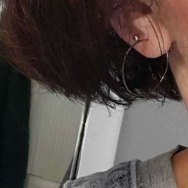 Big hoop earrings