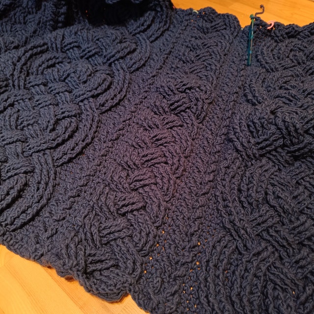 Crochet Blanket Pattern Large Irish Lullaby Cable Braided Blanket Crochet Pattern Baby Blanket Throw Afghan Bulky Chunky Yarn Nursery Celtic Etsy Canada