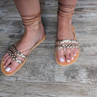 Womens Leather Sandals Strappy Sandals Leather Sandals - Etsy