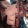 Western Barrel Racing Pleasure Trail Selle et harnais en cuir