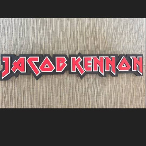 ACDC Wood Wall Sign With LED Lights, Classic Rock Gift, Acdc Wood ...