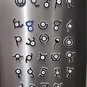 Unown Pokemon Fridge Magnets – Shut Up And Take My Yen