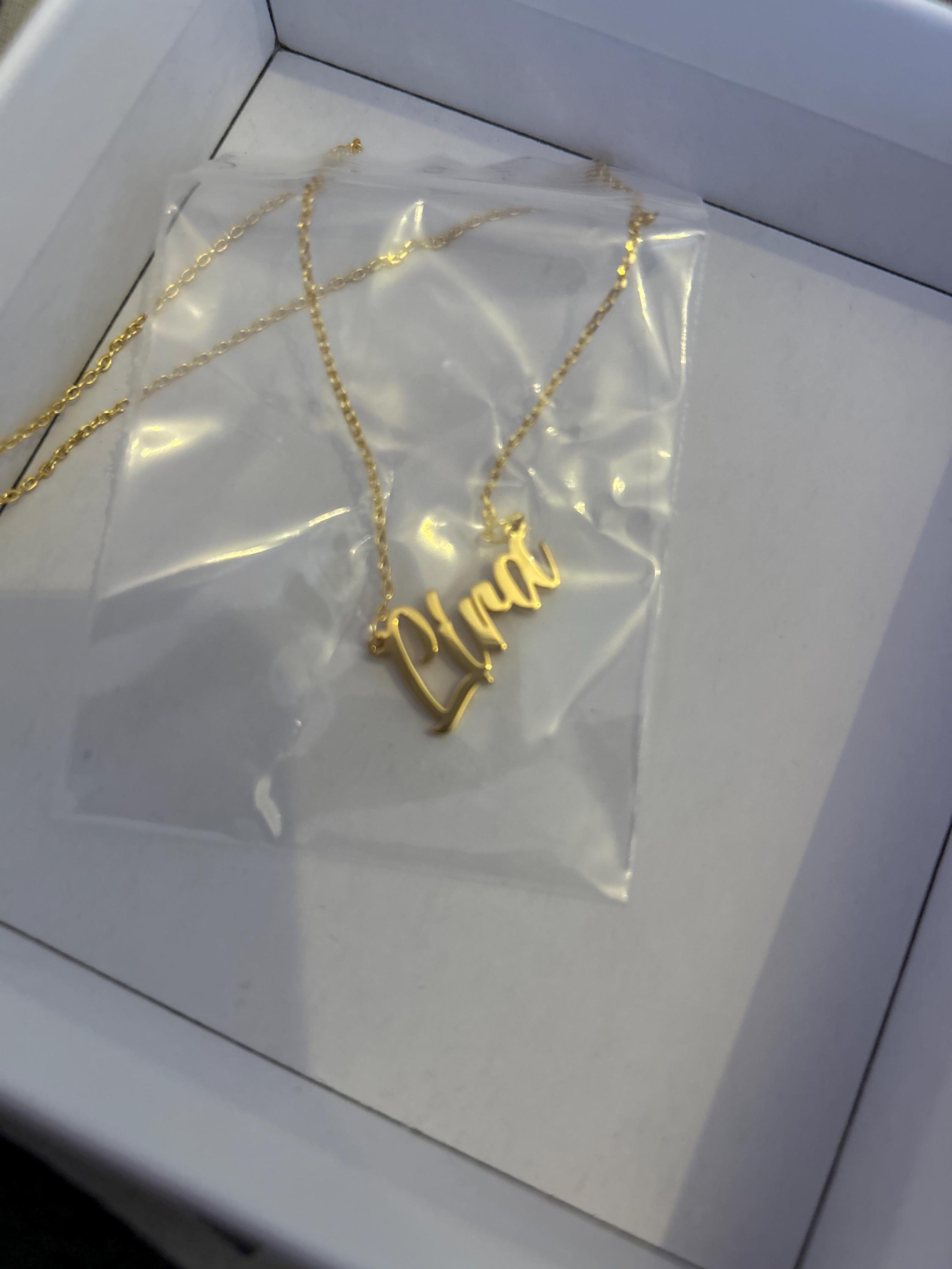 Benutzerdefinierte Namenskette, 18 Karat vergoldete Namenskette, personalisierte Namenskette, Geburtstagsgeschenk für sie, Muttertagsgeschenk, Geschenk für Mama