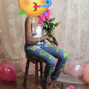 Custom Painted Jeans | Personalized Denim | School Spirit | Graduation Jeans | Senior Jeans