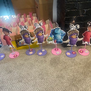 Monsters Inc Birthday Party, Baby Shower Party Table Centerpieces Mike  Wazowski, James P. Sullivan, - Etsy