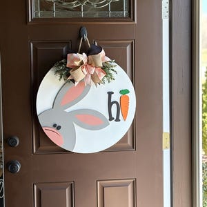 WovWeave 3 Pcs Spring Easter Porch Banner Decorations Welcome Happy Easter He Is