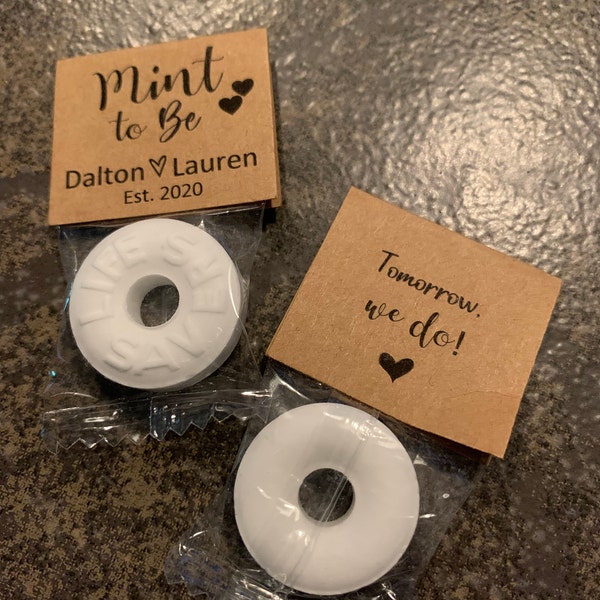 Mint to Be Wedding Favors for Guests Cheap in Bulk Personalized Custom ...