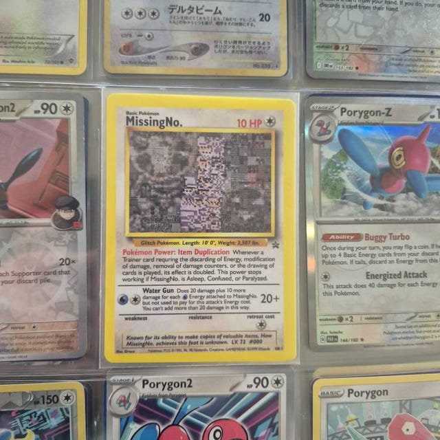 Custom Gen 1 Missingno Pokemon Trading Card (1:1 Replica of a Real Card!) - Etsy Custom Gen 1 Missingno Pokemon Trading Card (1:1 Replica of a Real Card!) - Etsy