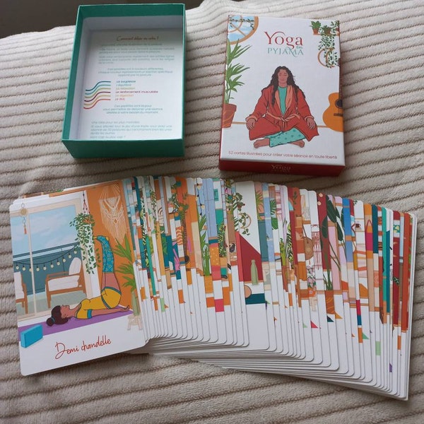 64 cartes de Yoga - Jeu en français
