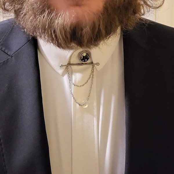 Silver Color Collar Pin Set: Men's Shirt Accessories - Etsy