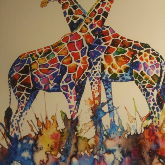 DKISEE Lot De 2 Autocollants Girafe Pour Ordinateur Portable, En Vinyle, Tendance, Décalcomanie, Bouteille D'eau, Planche à Neige, Décoration De Bagage, Pour Téléphones, 10,2 Cm